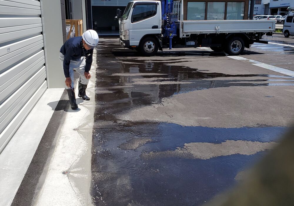 ノズル散水調整