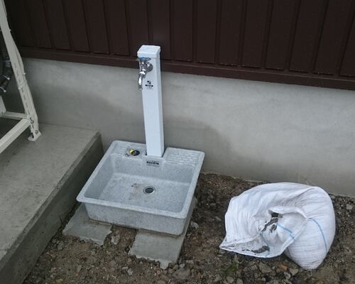 外部水栓柱工事