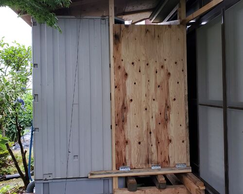 仮設トイレ完